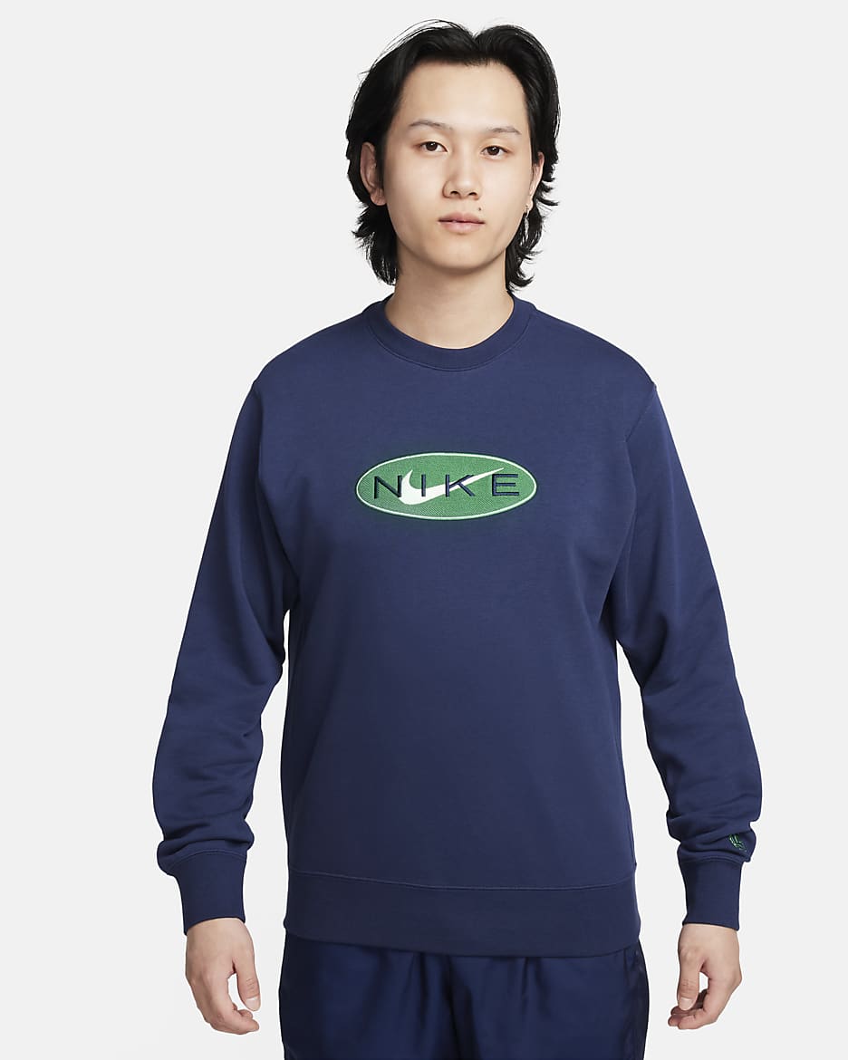 Men’s Nike order Sportswear GX1 Iconic French Terry Crewneck Sweatshirt Ⓛ